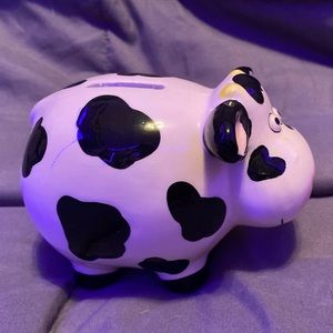 New cow piggy bank